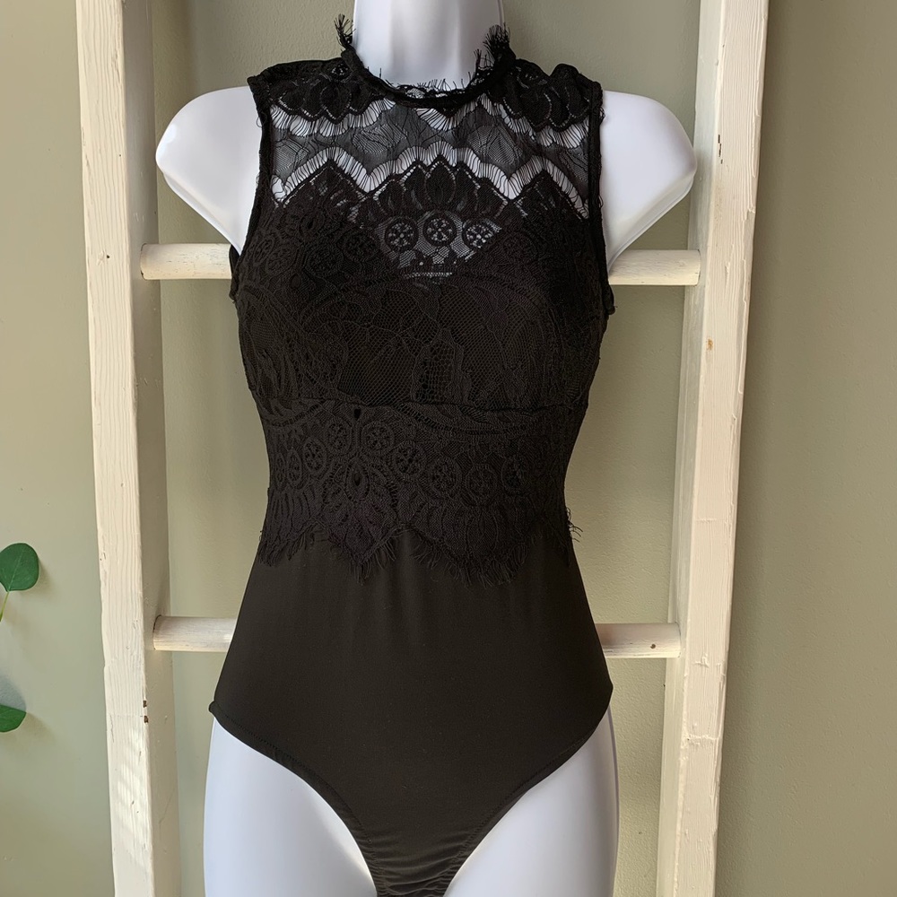 VERA & LUCY Black Bodysuit